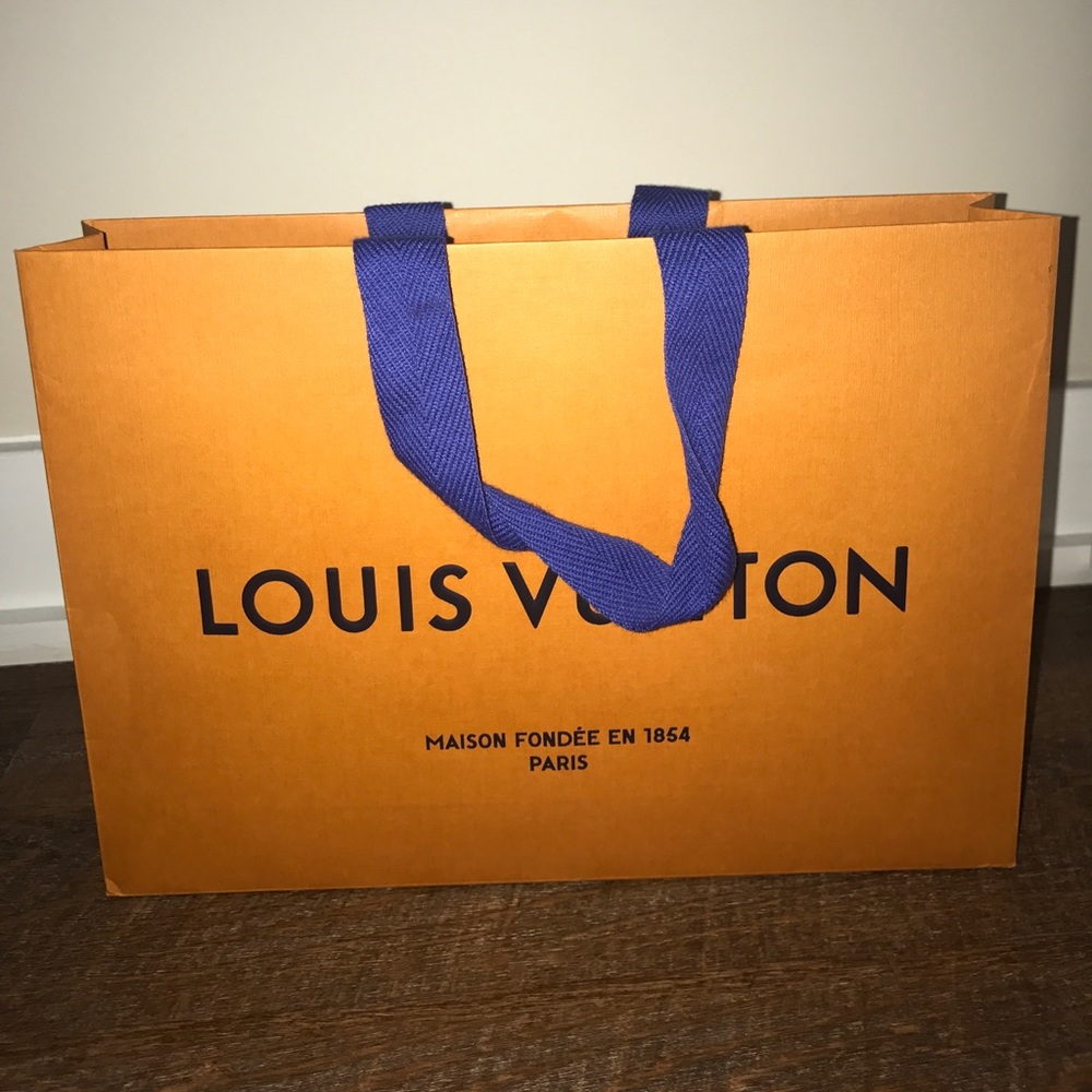 Authentic Louis Vuitton shopping bag