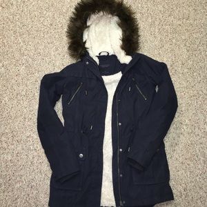 AEROPOSTALE navy blue anorak jacket