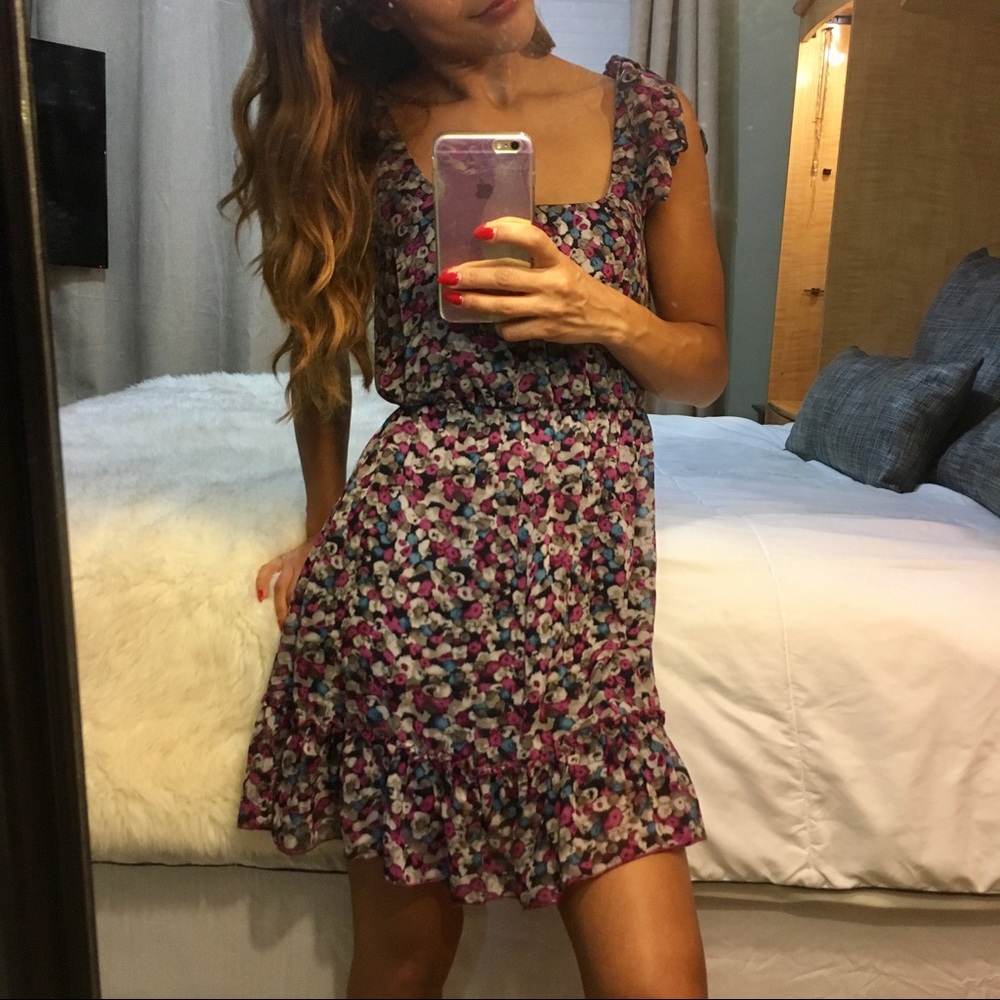 Flower Print Babydoll Dress