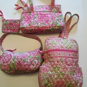 Vera Bradley Pinwheel Pink 4 Piece Set