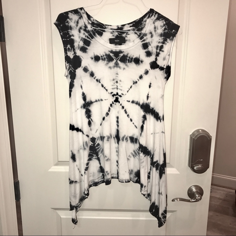 Navy blue tie dye top