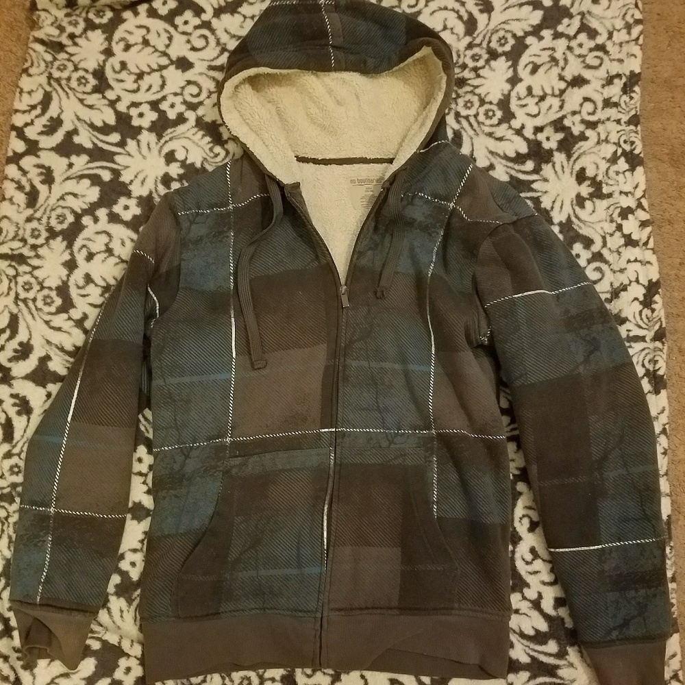 Thick sherpa lined hoodie