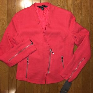 Zippered blazer career jacket NWT