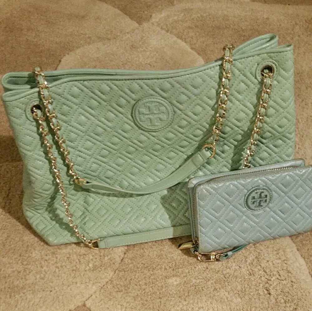 Tory Burch quilted Marion with wallet