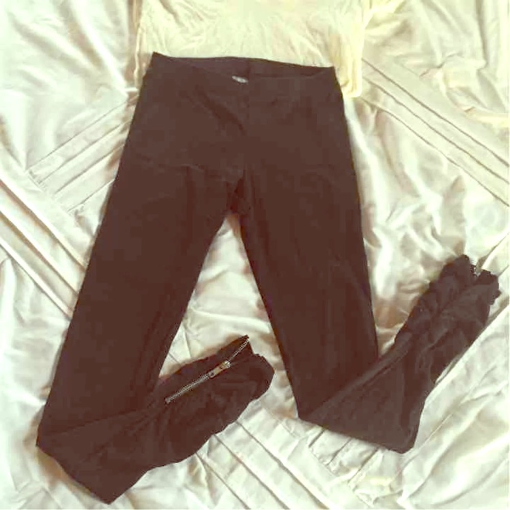 Cute zipper leggings