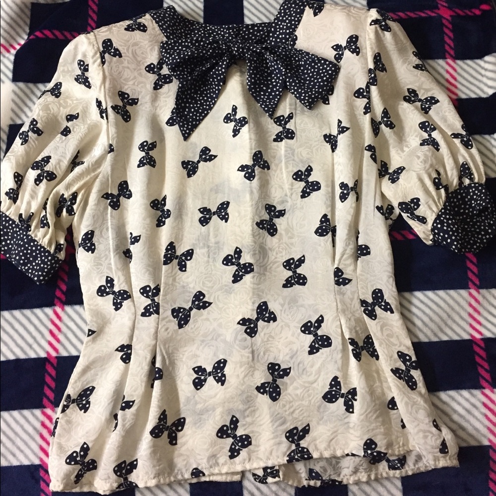 Vintage Bow Blouse