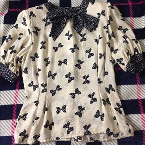 Vintage Bow Blouse