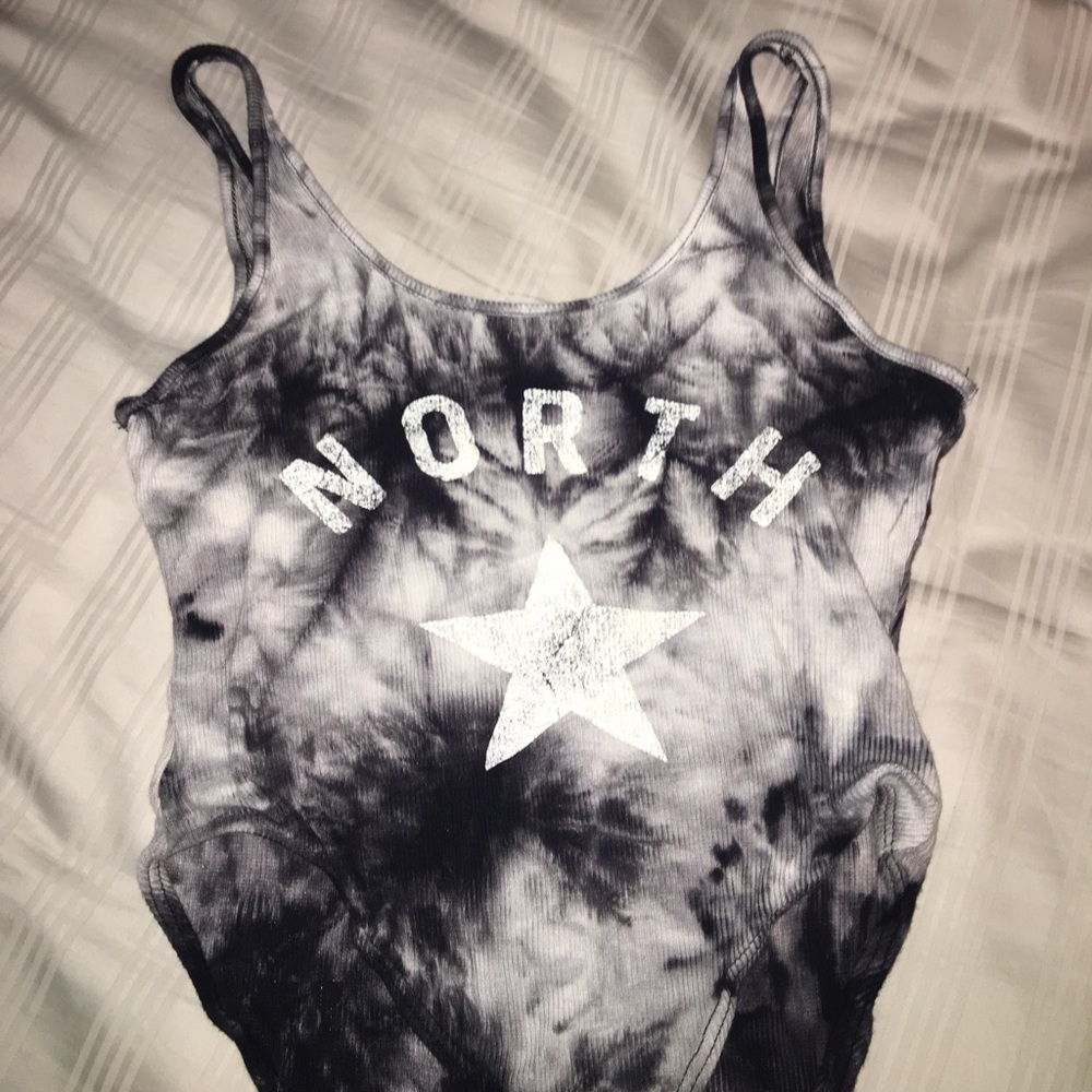 LA hearts one piece bodysuit