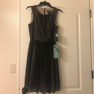 Adorable polka dot dress with belt