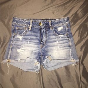 American Eagle high rise shortie- size 4