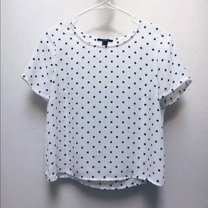 Black and White Polka Dot Blouse