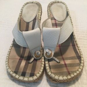 Burberry White Wedges 36