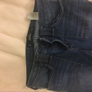 Cropped Hollister Jeans(Fringed Bottom)
