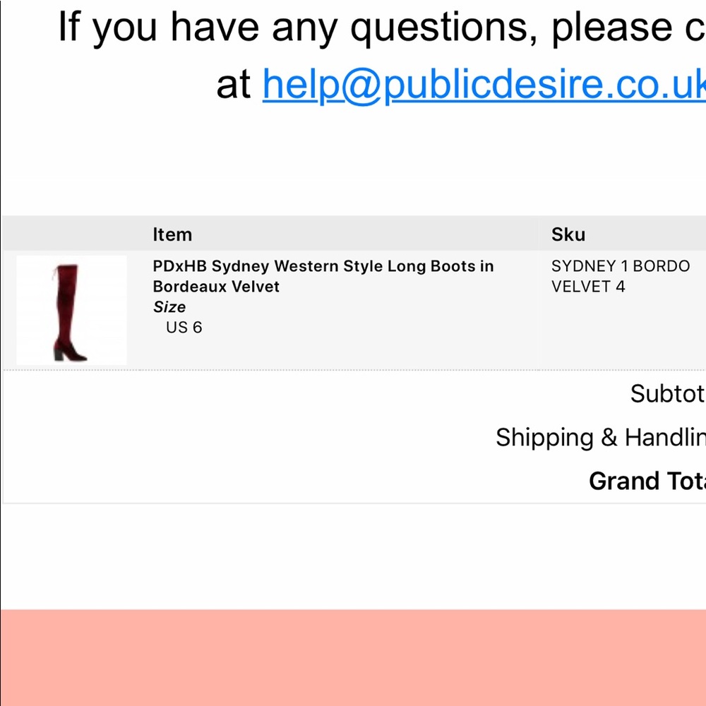 Over the knee boots from public desire uk