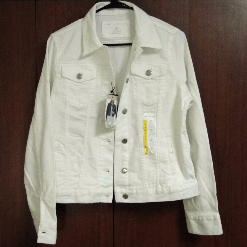 The Limited White Denim Jacket