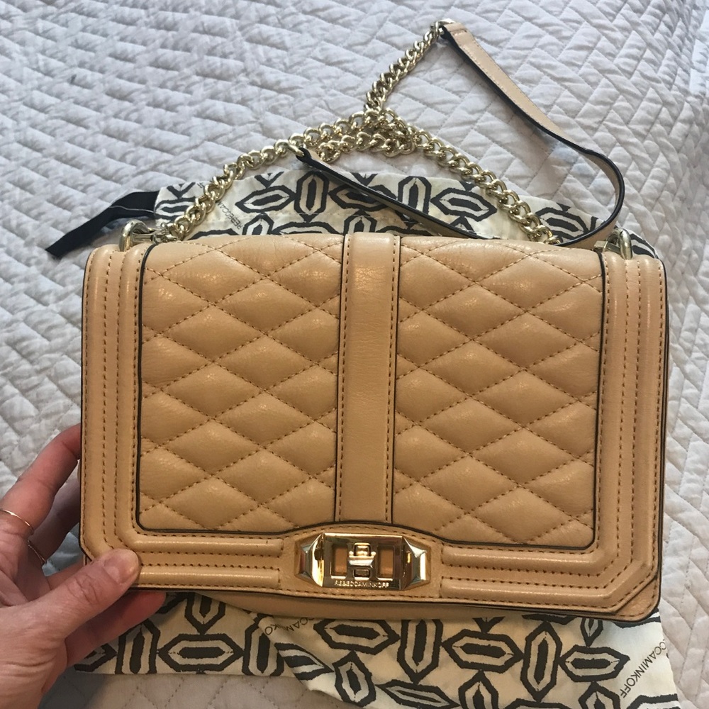 Rebecca Minkoff Love Crossbody in Blush