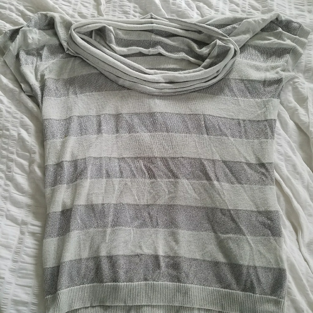 ***sold offline***Maternity Metallicy Silver Tunic