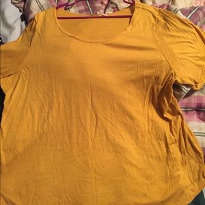 Mustard colored Cato brand shirt size22/24