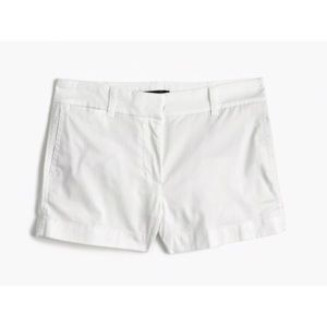 J. Crew White Chino 3” Shorts