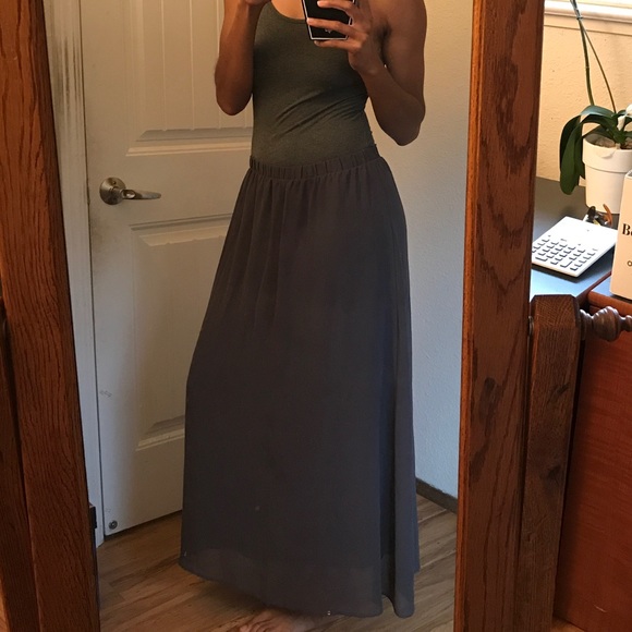 Grey Maxi Skirt - Picture 2 of 5