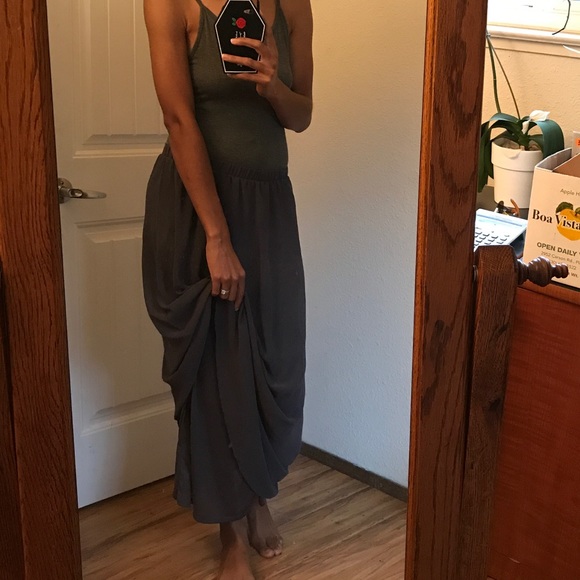 Grey Maxi Skirt - Picture 3 of 5