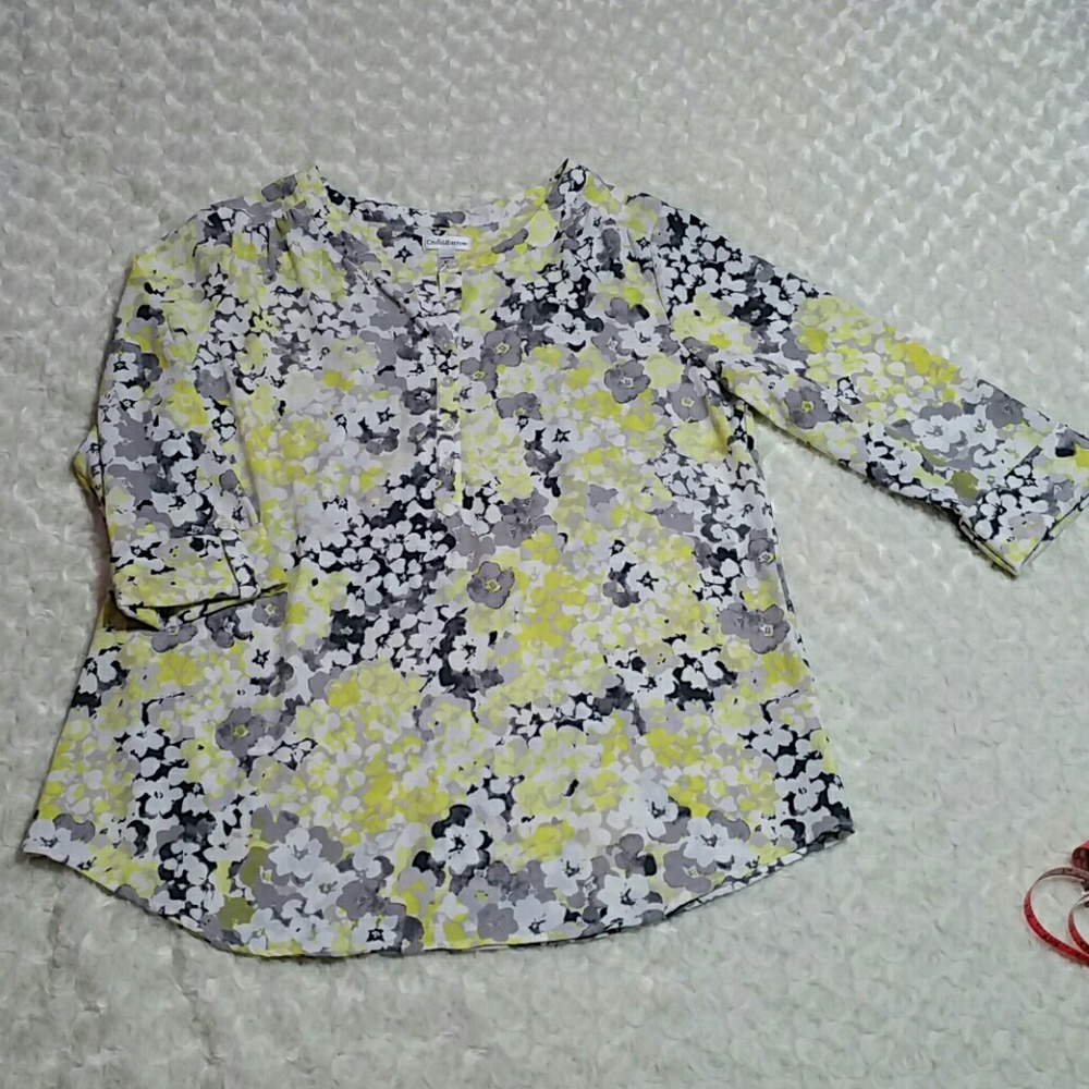 CCOSALE - Croft & Barrow Floral Stretch Top Blouse