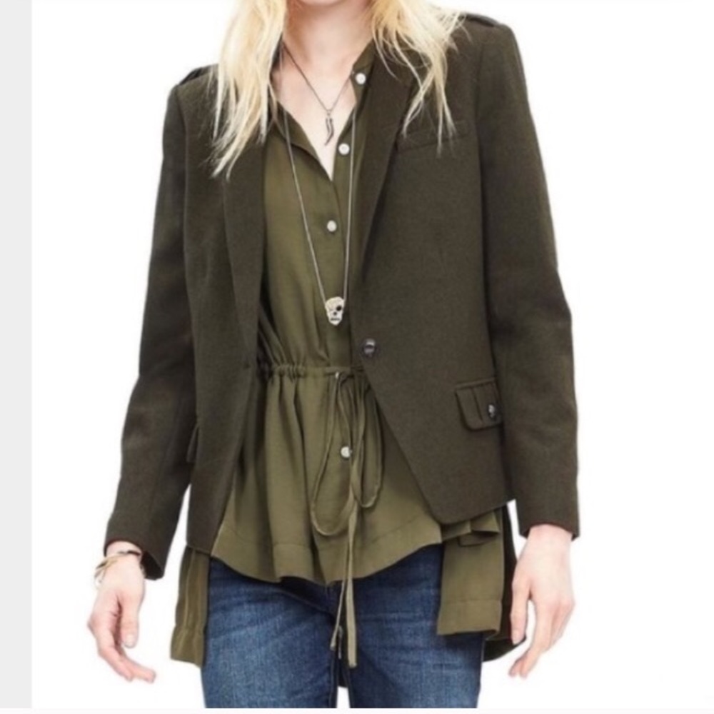 Banana Republic military jacket size 4