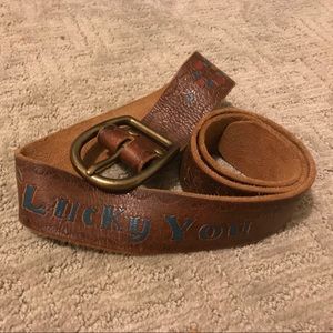 Lucky Brand 🍀Leather Embroidered Belt Lucky Brand 🍀Leather Embroidered Belt