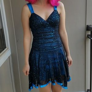 Deb Sparkly & Sequined Formal Dress