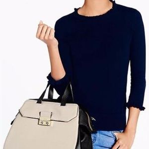 Kate Spade pebbled leather "Adriana" satchel