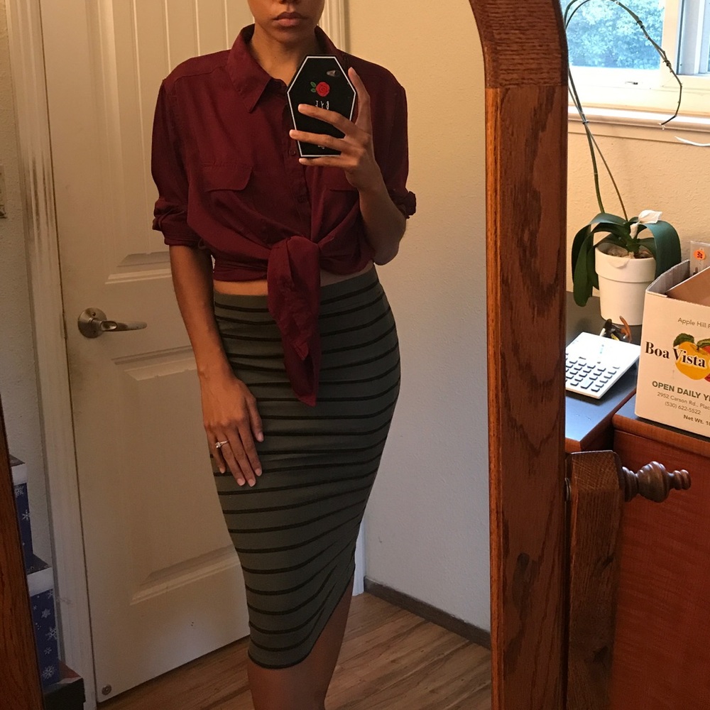Burgundy Blouse