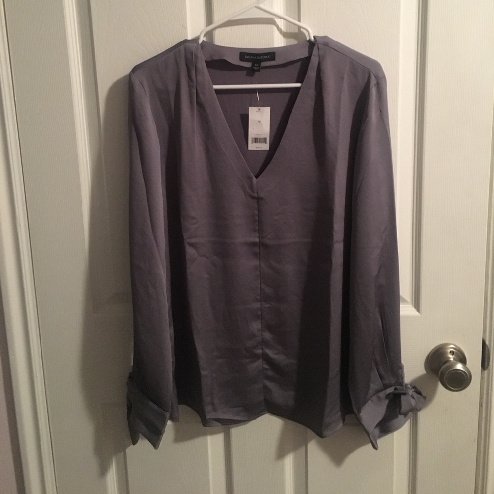 Grey blouse size M from Banana Republic