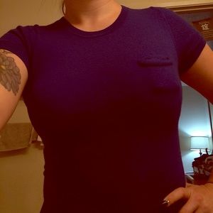 Tight and flattering cerulean wool fall basic!