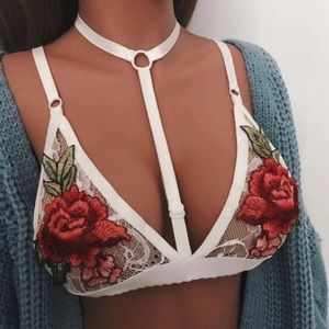 Lace Floral Bikini Or Bra