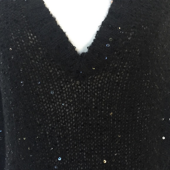 Silence + Noise for UO Black Sequin Top - Picture 3 of 8