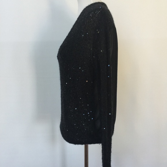 Silence + Noise for UO Black Sequin Top - Picture 6 of 8