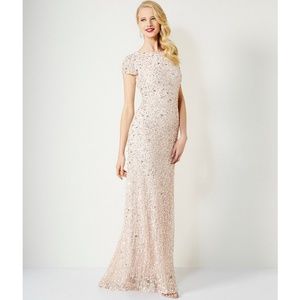 Adrianna Papell Blush Sequins Evening dress