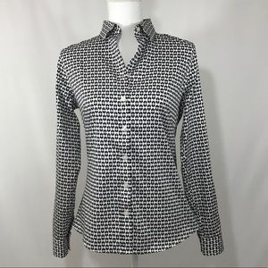 Banana Republic Non-Iron Heart Pattern Button Down