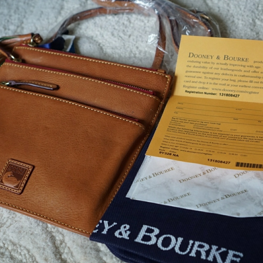 Dooney & Bourke Tri-Zip Clutch