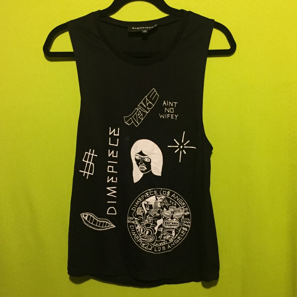 Dimepiece Random Print Top