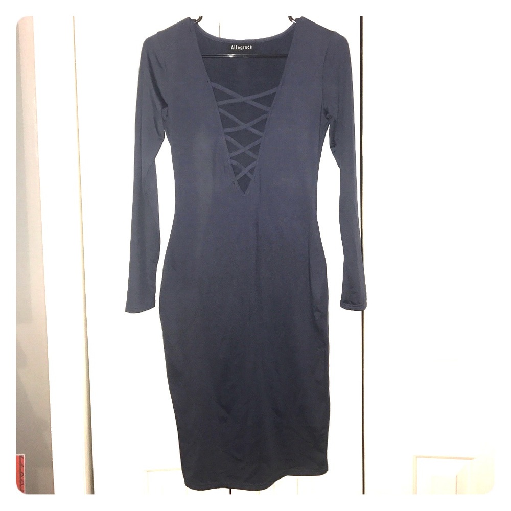 NEW Navy cotton dress