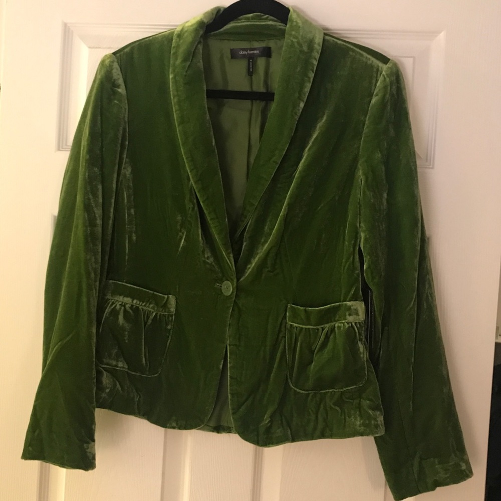 NWT Crushed Velvet Blazer