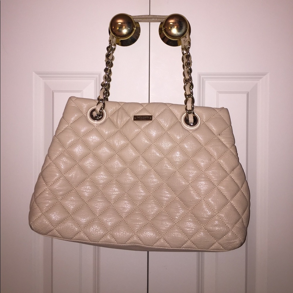 Kate Spade leather quilted tote