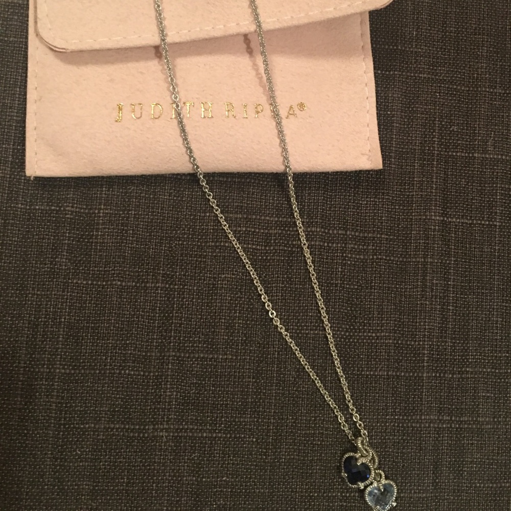 Judith ripka Twin Heart Necklace