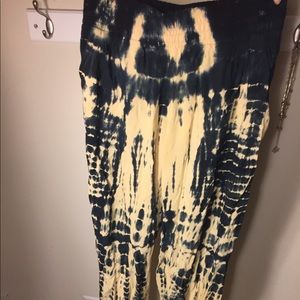 Planet Blue - Blue Moon Tie Dye Boho Pants