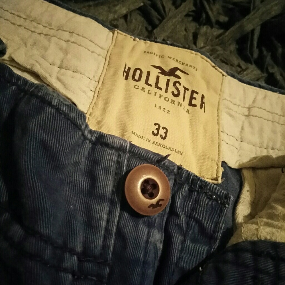 Royal blue mens hollister shorts