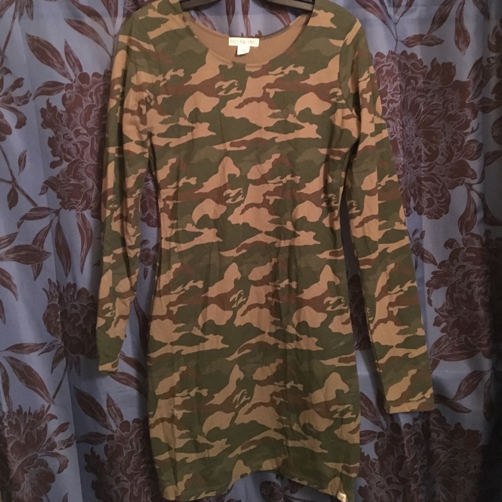 Camo knee length dress