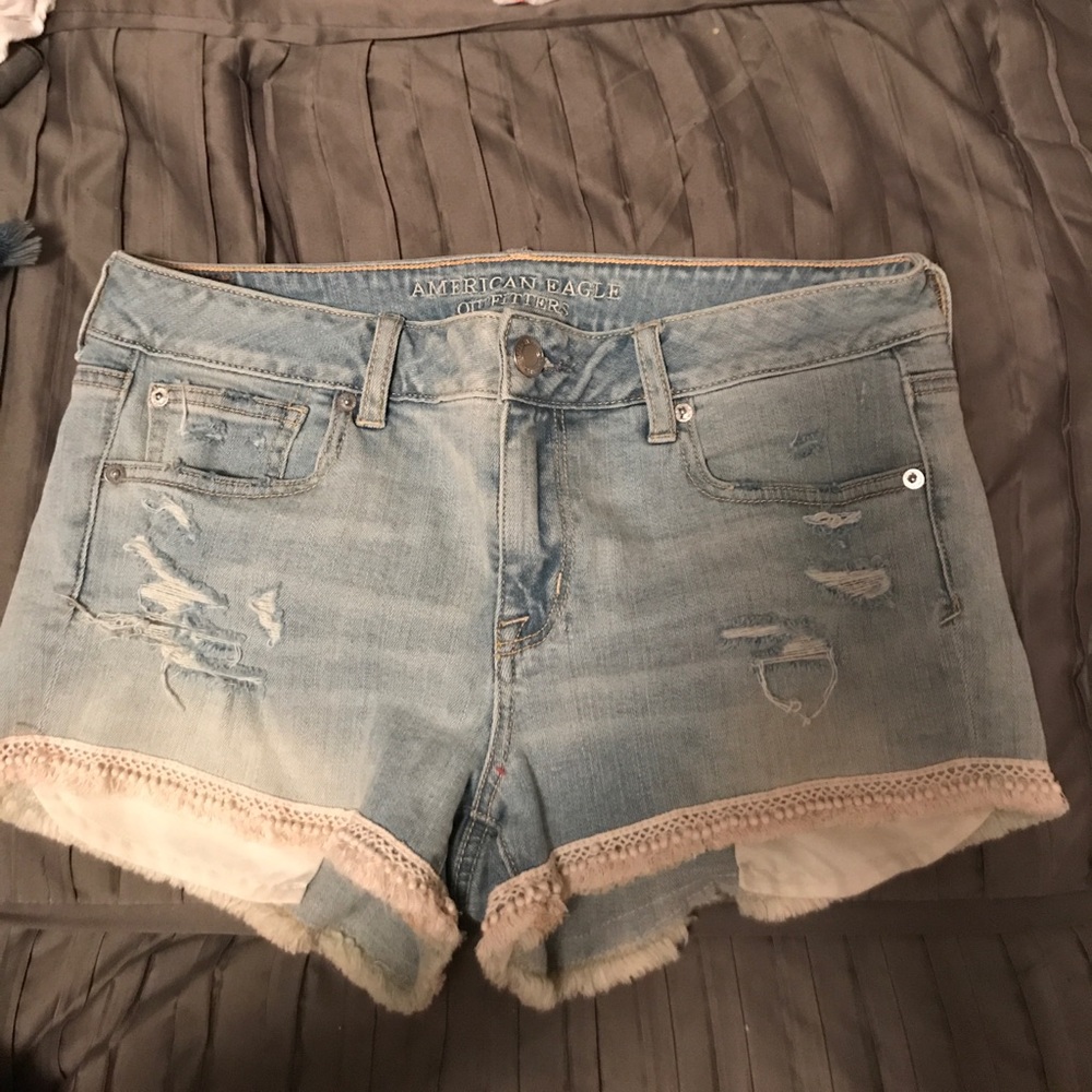 Denim shorts