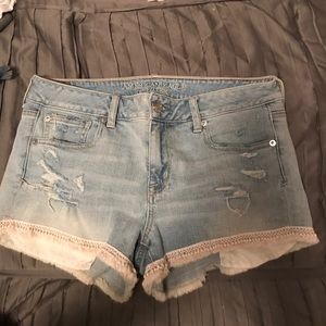 Denim shorts