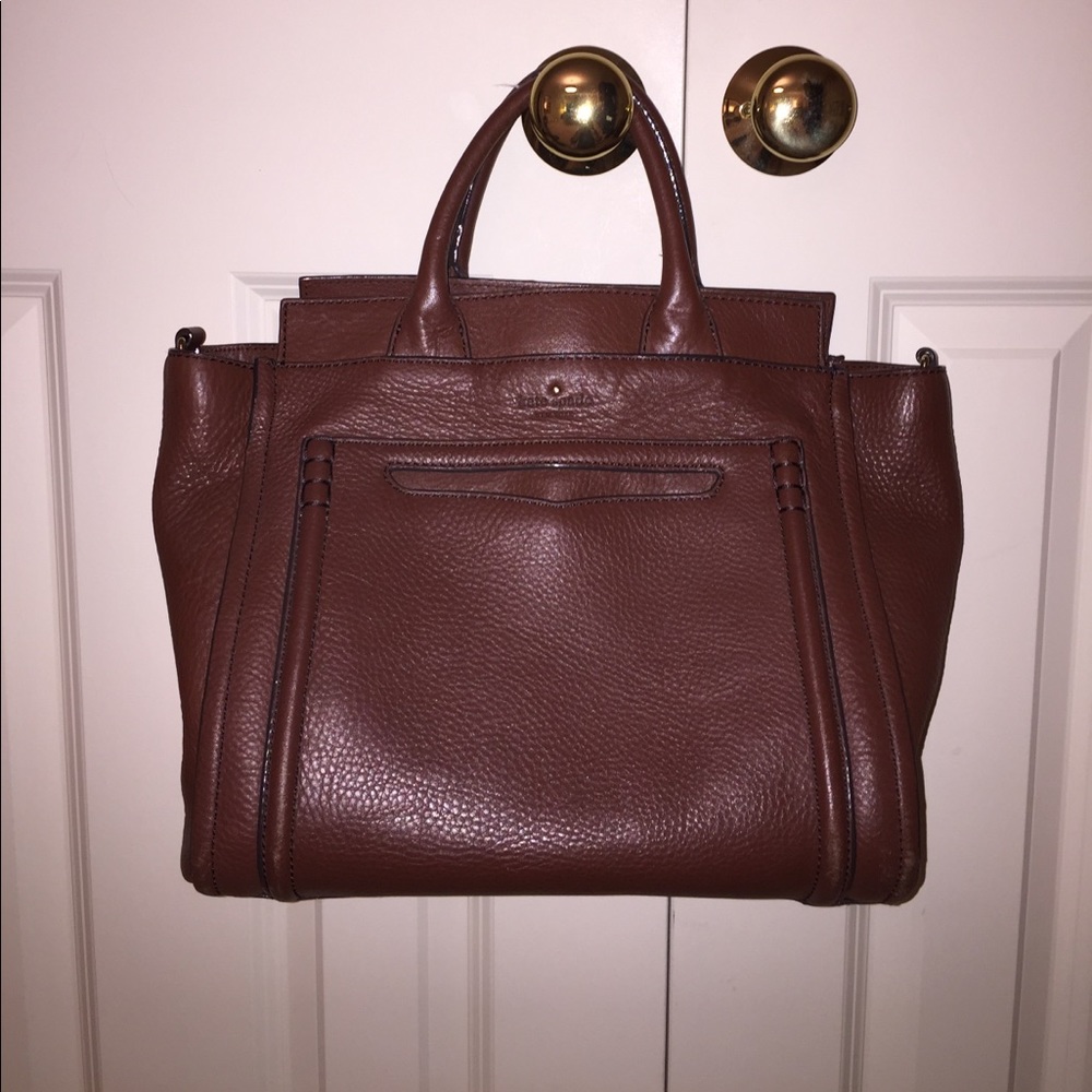 Kate Spade brown leather tote